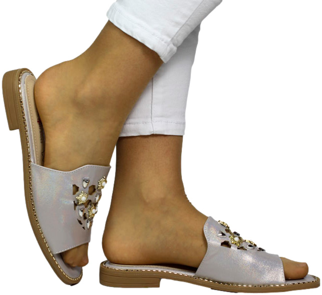 Klapki Komfortowe S.Barski KV27-063 Beige