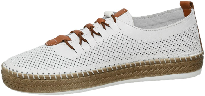 Espadryle Vecarro 1822 White Skóra Naturalna