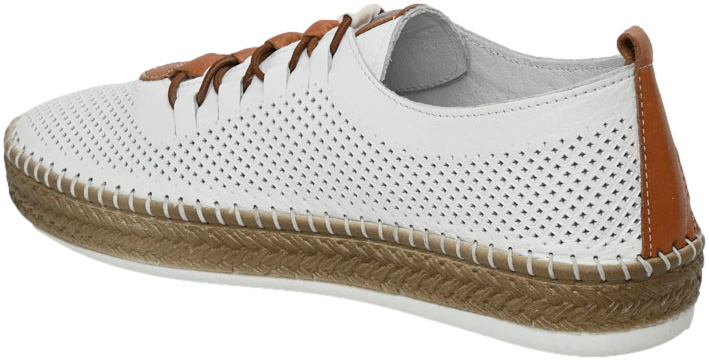Espadryle Vecarro 1822 White Skóra Naturalna