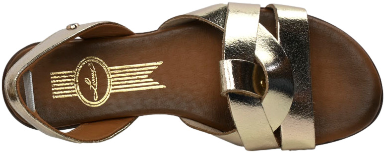 Sandały Stylowe Lemar 40185 Bf.Złoto Skóra Naturalna