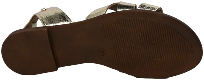 Sandały Stylowe Lemar 40185 Bf.Złoto Skóra Naturalna