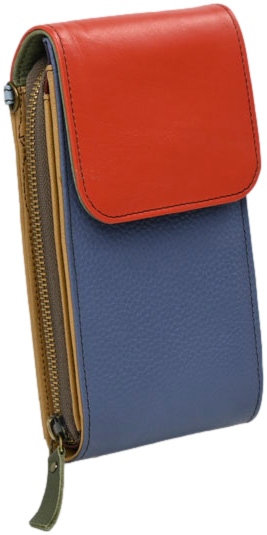 Torebka na telefon Olivka 100046-3363 Multikolor Skóra Naturalna