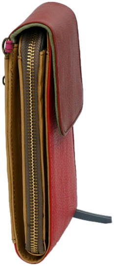 Torebka na telefon Olivka 100046-3367 Multikolor Skóra Naturalna