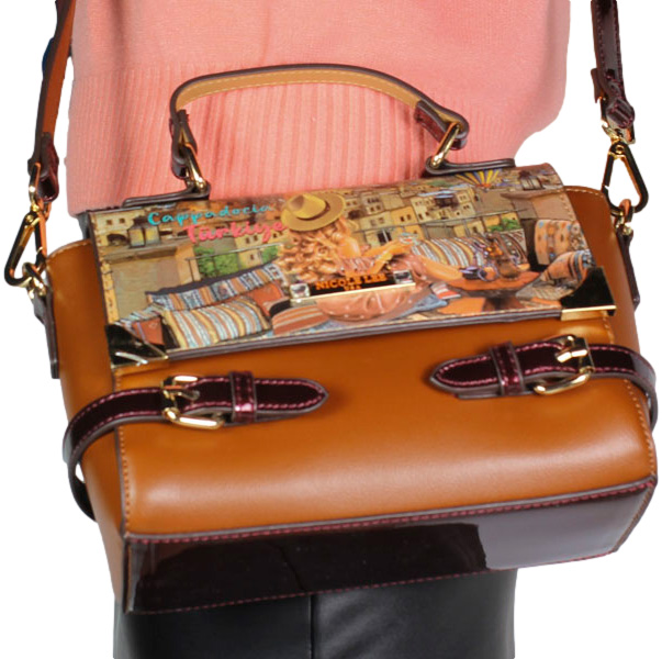 Torebka mała elegancka Nicole Lee USA 16955B Brown 