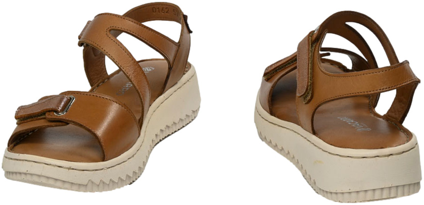 Sandały wygodne Vacarro 0162-57 Tan Sole 500 Skóra Naturalna