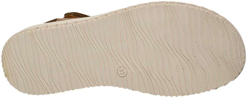 Sandały wygodne Vacarro 0162-57 Tan Sole 500 Skóra Naturalna
