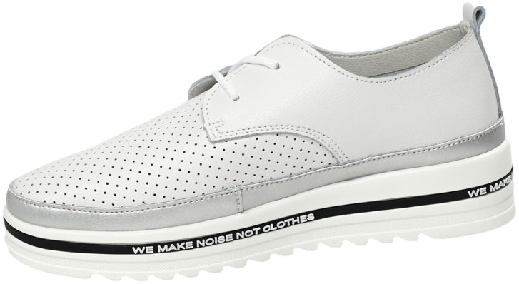 Sneakersy Sokolski OC W24-54 Biały Srebrny Skóra Naturalna