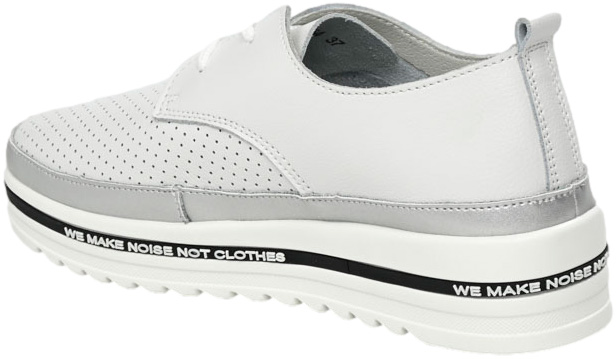 Sneakersy Sokolski OC W24-54 Biały Srebrny Skóra Naturalna