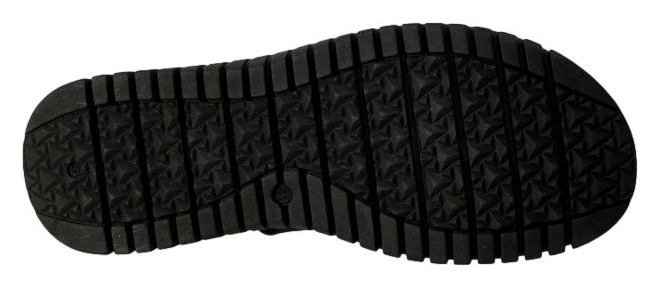 Sandały Venezia 4154302 Savana Nero Czarne Skórzane TN