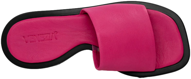 Klapki modne Venezia 9808-350 Fuxia Skóra Naturalna