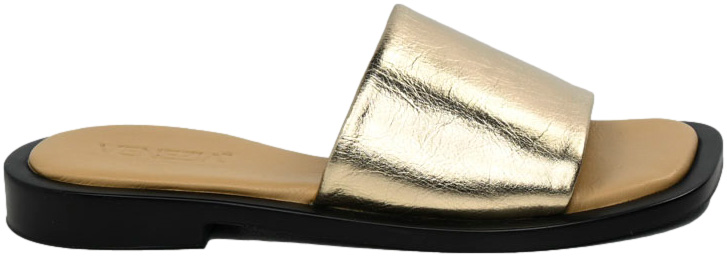 Klapki stylowe Venezia 9808-820 Gold Złote Skóra Naturalna
