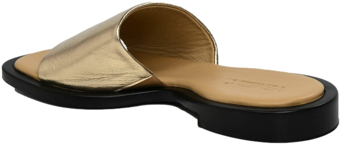 Klapki stylowe Venezia 9808-820 Gold Złote Skóra Naturalna