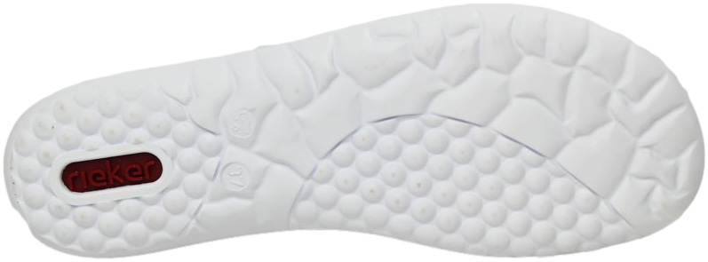 Sneakersy Stylowe Rieker 52824-80 Białe Skóra Naturalna