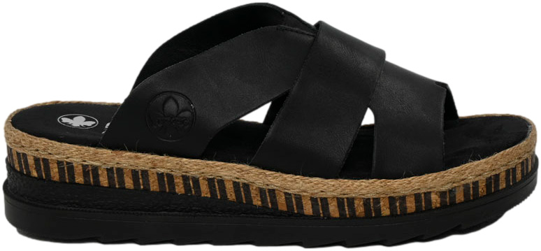 Klapki Rieker V7989-80 Black Czarny