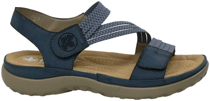 Sandały stylowe Rieker 64870-14 Blue Niebieskie