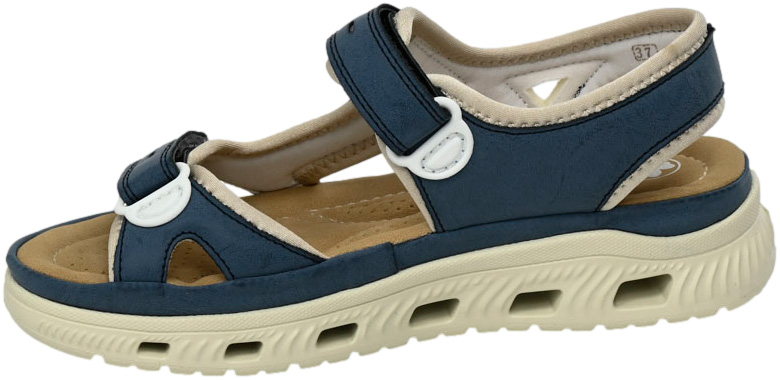 Sandały wygodne Rieker 64066-14 Blue Comb Antistress