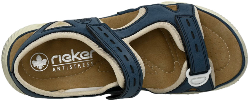 Sandały wygodne Rieker 64066-14 Blue Comb Antistress