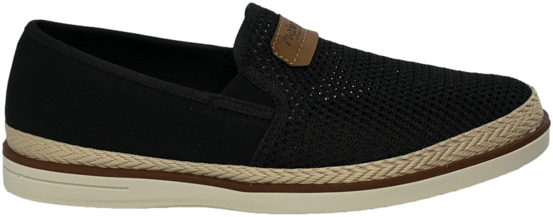 Półbuty letnie Rieker B2366-00 Black Antistress