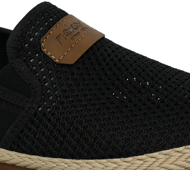 Półbuty letnie Rieker B2366-00 Black Antistress