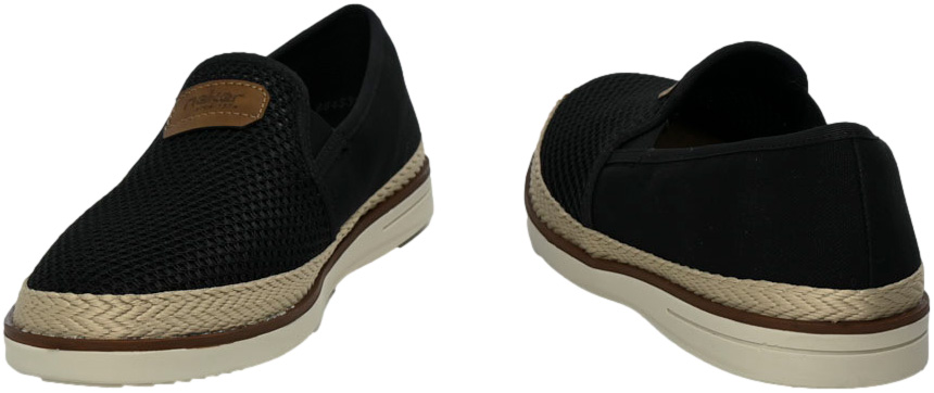 Półbuty letnie Rieker B2366-00 Black Antistress