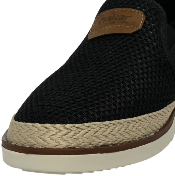 Półbuty letnie Rieker B2366-00 Black Antistress