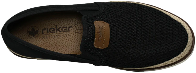 Półbuty letnie Rieker B2366-00 Black Antistress