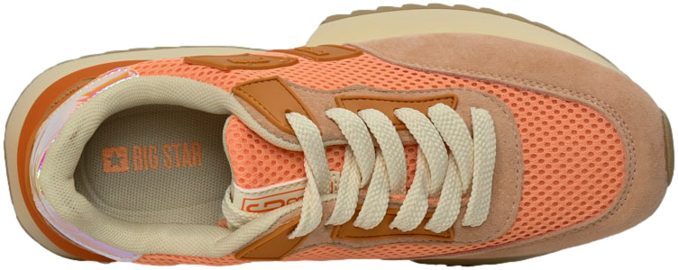 Sneakersy Wygodne Big Star NN274976 Orange Hi-Poly System