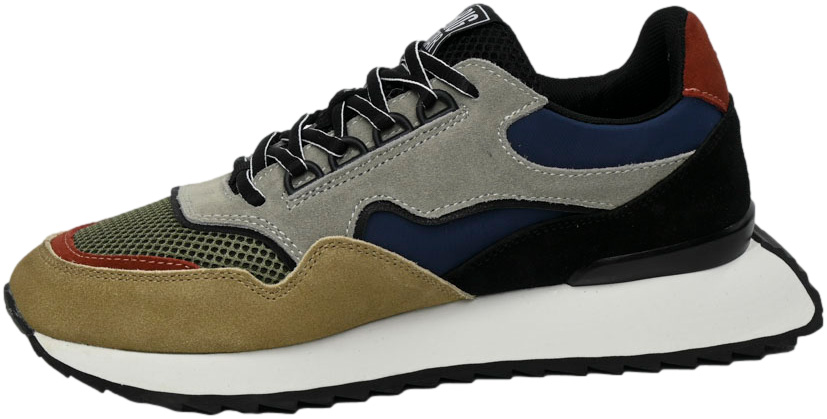 Sneakersy Modne Big Star NN174320 Beige Blue Memory Foam System
