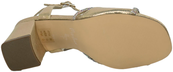 Sandały eleganckie Menbur 25596-0000 Gold Złote
