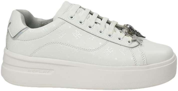 Sneakersy Replay GWZ4N-C0013L-000 White Białe Skóra Naturalna