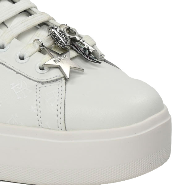 Sneakersy Replay GWZ4N-C0013L-000 White Białe Skóra Naturalna