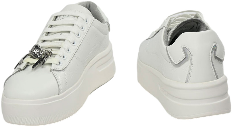 Sneakersy Replay GWZ4N-C0013L-000 White Białe Skóra Naturalna