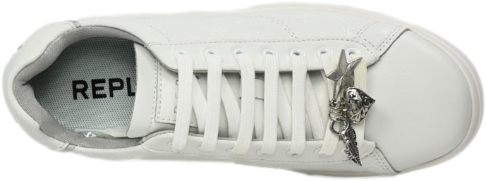 Sneakersy Replay GWZ4N-C0013L-000 White Białe Skóra Naturalna