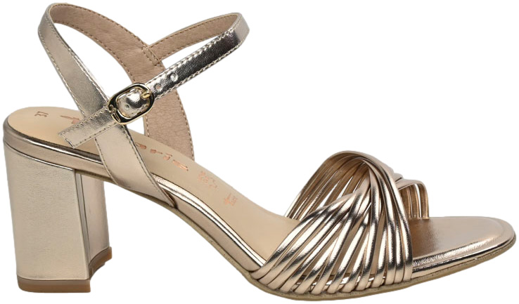 Sandały Stylowe  Tamaris na Słupku 1-28324-42 Rose Gold