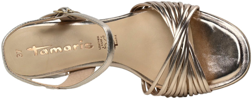 Sandały Stylowe  Tamaris na Słupku 1-28324-42 Rose Gold