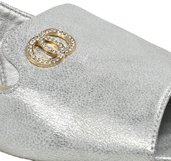 Sandały Komfortowe Skotnicki S-3-0634 Silver Srebrne 