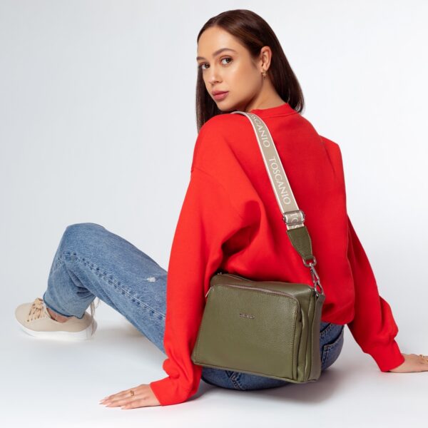 Torebka Toscanio E16 Czarny Skóra Naturalna