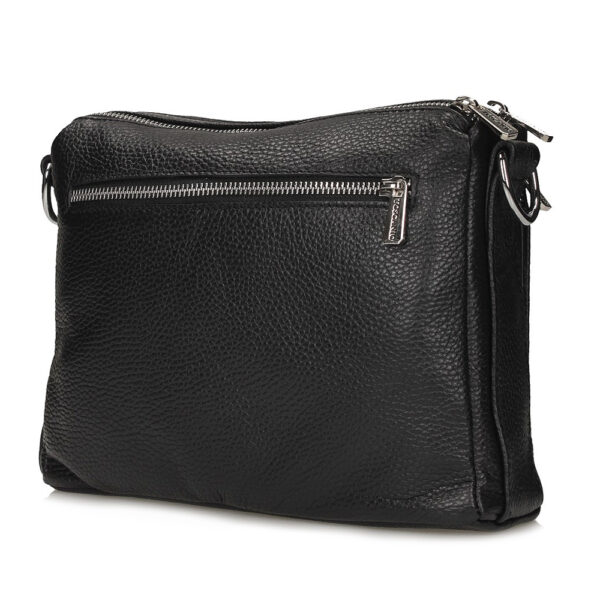 Torebka Toscanio E16 Czarny Skóra Naturalna