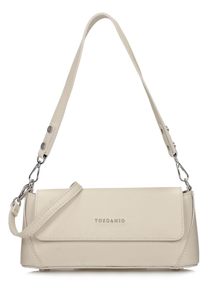 Torebka Toscanio F158 Krem D37 Skóra Naturalna