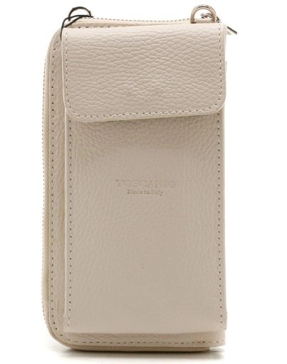 Torebka Toscanio E44 Krem D37 Skóra Naturalna