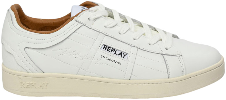 Sneakersy Replay GMZ3B.000 C0017L White Skóra Naturalna