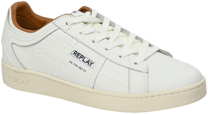 Sneakersy Replay GMZ3B.000 C0017L White Skóra Naturalna