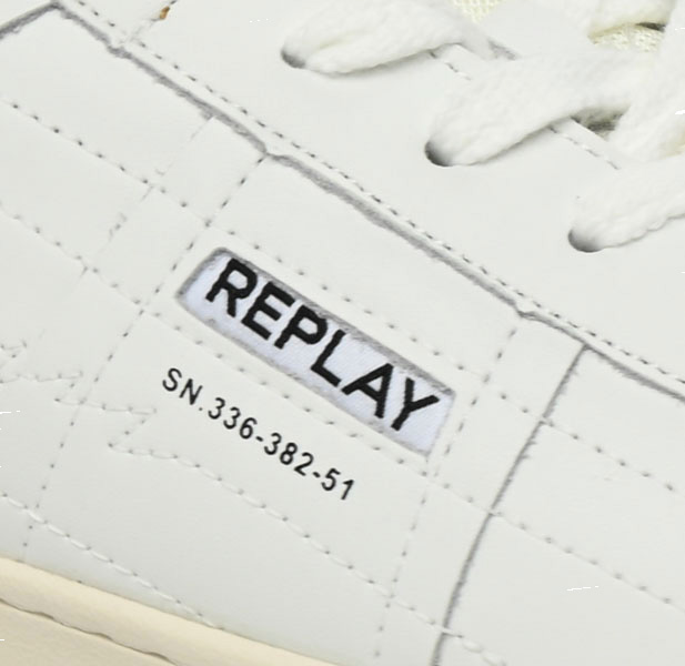 Sneakersy Replay GMZ3B.000 C0017L White Skóra Naturalna