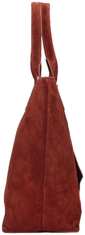 Torebka Toscanio 1101 Wel.Bordo Skóra Naturalna