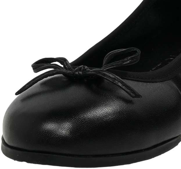 Baleriny Stylowe Marco Tozzi 2-22100-41 001 Black Skóra Naturalna