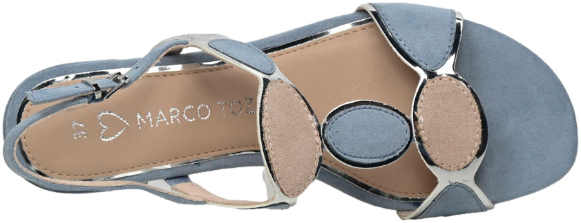 Sandały Stylowe Marco Tozzi 2-28230-42 848 Polar Comb Niebieskie