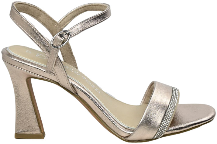 Sandały Eleganckie Marco Tozzi 2-28329-42 957 Platinum Srebrne