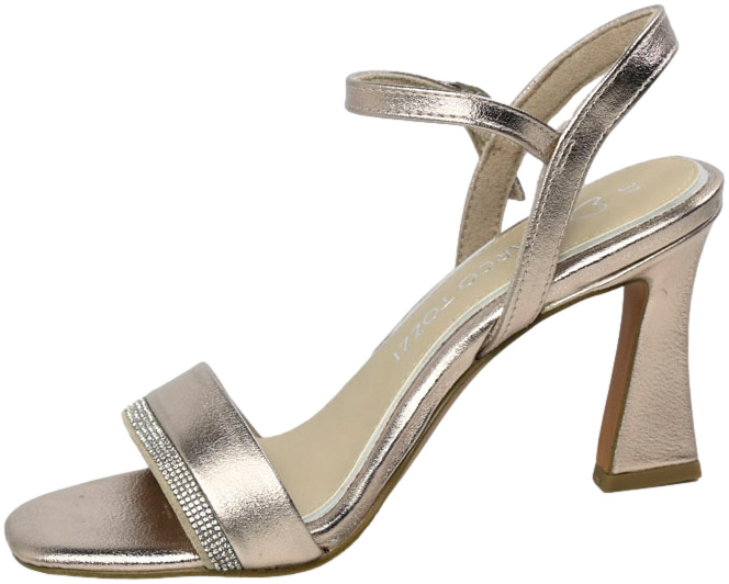 Sandały Eleganckie Marco Tozzi 2-28329-42 957 Platinum Srebrne