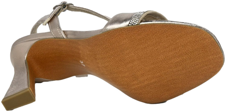 Sandały Eleganckie Marco Tozzi 2-28329-42 957 Platinum Srebrne