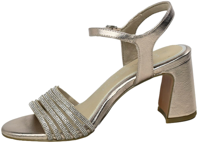 Sandały Stylowe Marco Tozzi 2-28383-42 957 Platinium Srebrne